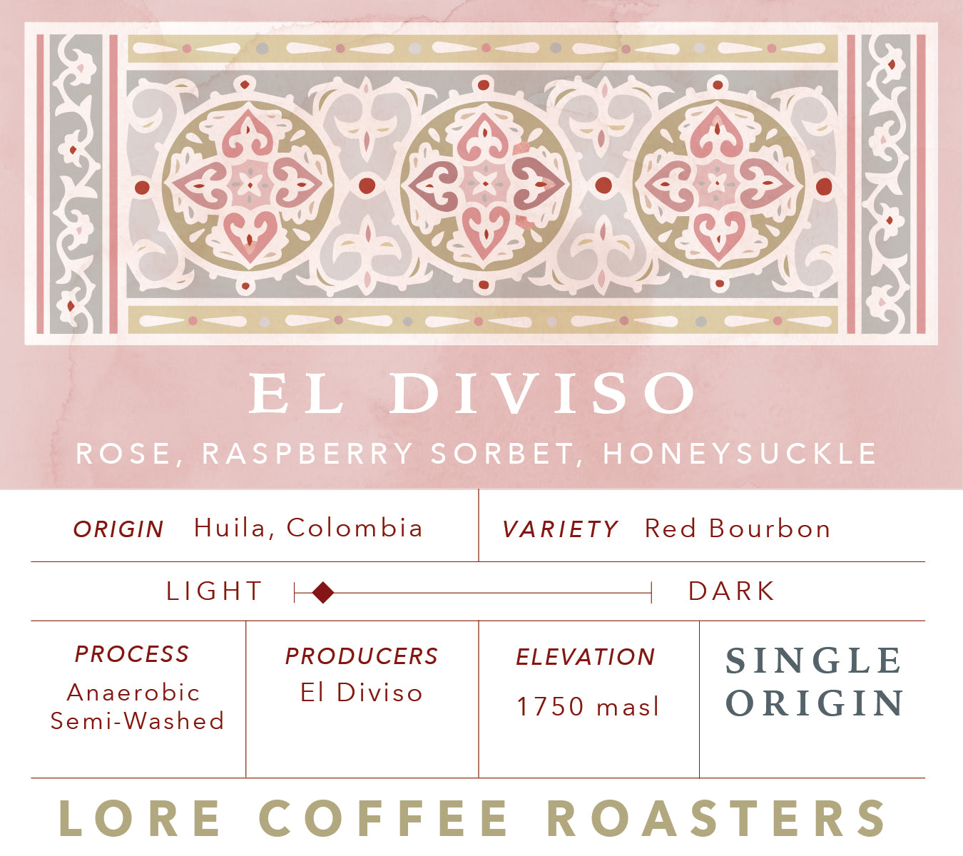 El Diviso, Red Bourbon & Tabi | From the Vault - 8 oz