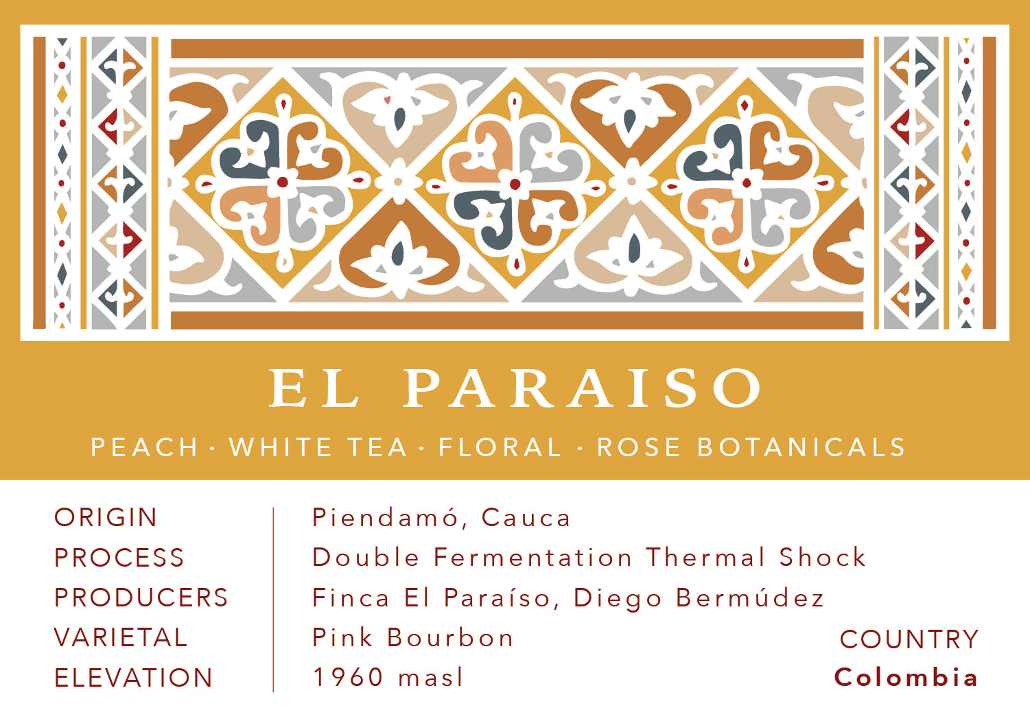 El Paraiso, Pink Bourbon, Diego Bermudez | From the Vault