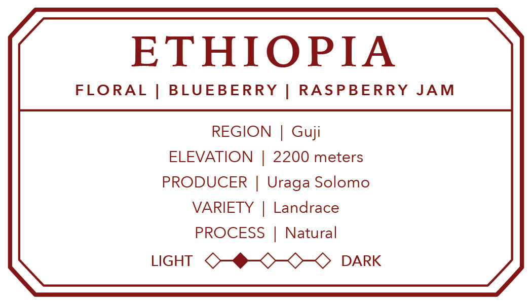 Natural Ethiopian Single Origin (Old; Solomo)