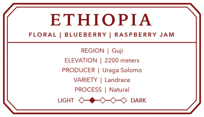 Natural Ethiopian Single Origin (Solomo)